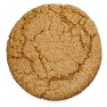 A Chai Latte cookie seen from above, its spiced sugar crust crackled across the top.